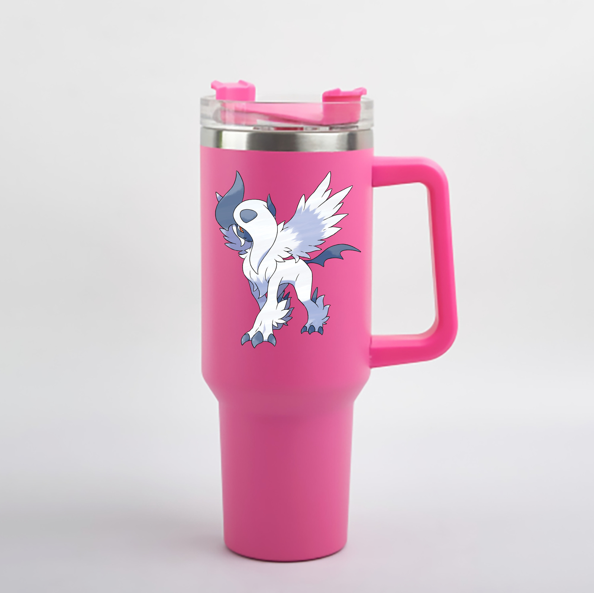 （画像用） ポケットモンスター Pokémon 1200mL車用タンブラー - クリスタルステッカー（プラスチックストロー付き）